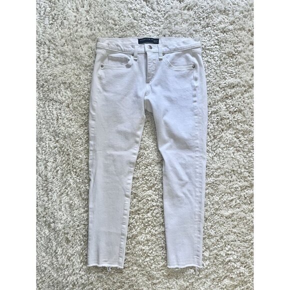 Veronica Beard Brooke Mid-Rise Skinny Jeans White Size 28 - Picture 3 of 7